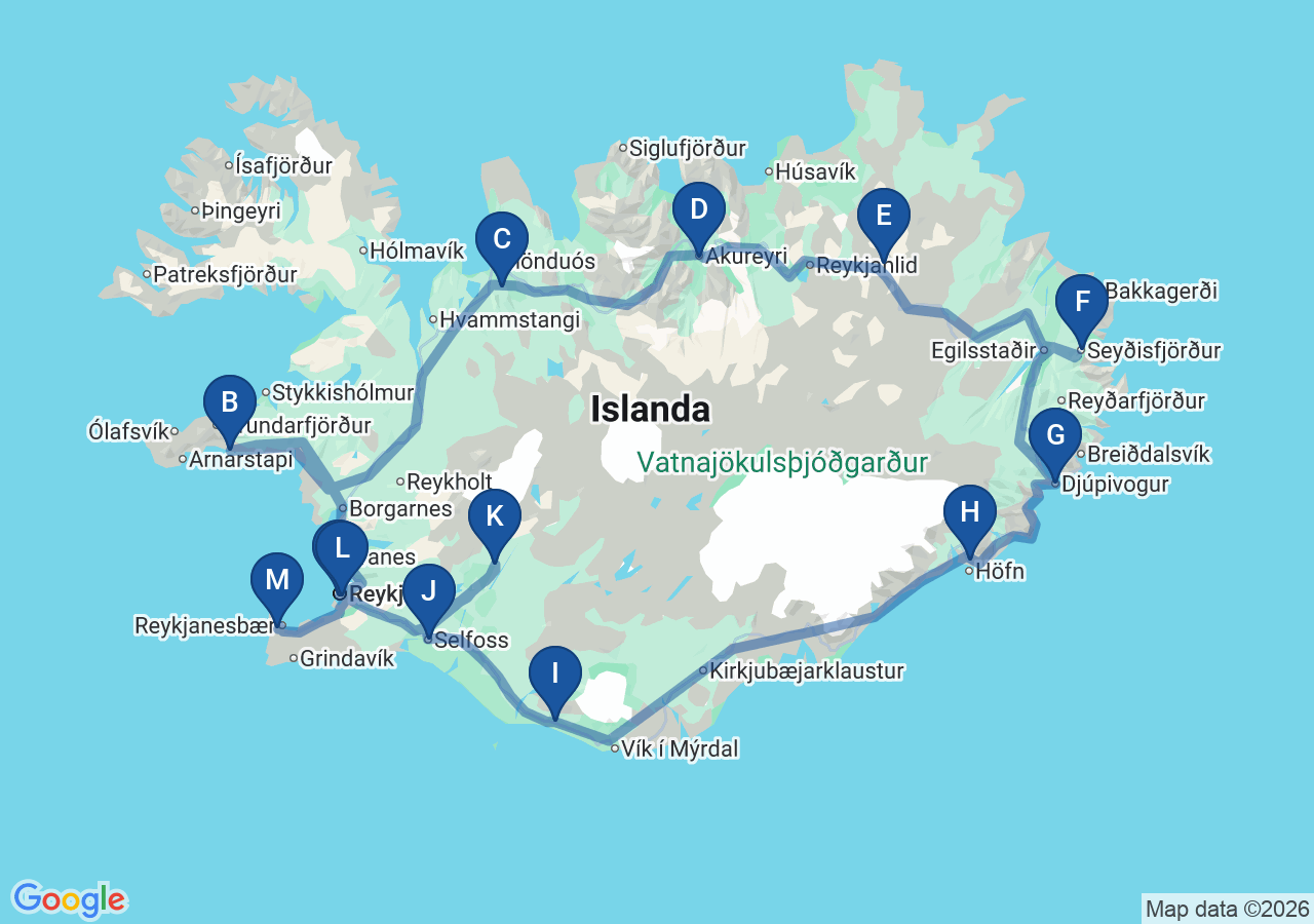 mappa del giro